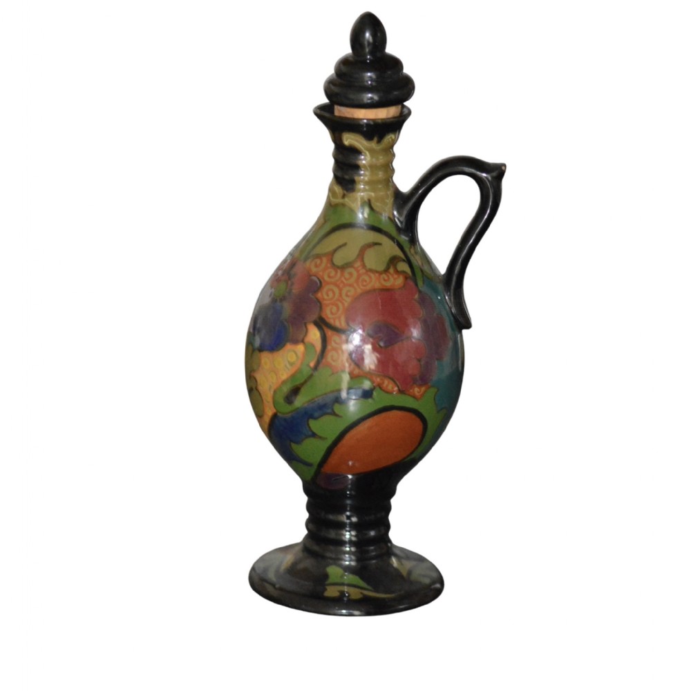 gouda dutch art deco gloss plated liqueur jug c1920