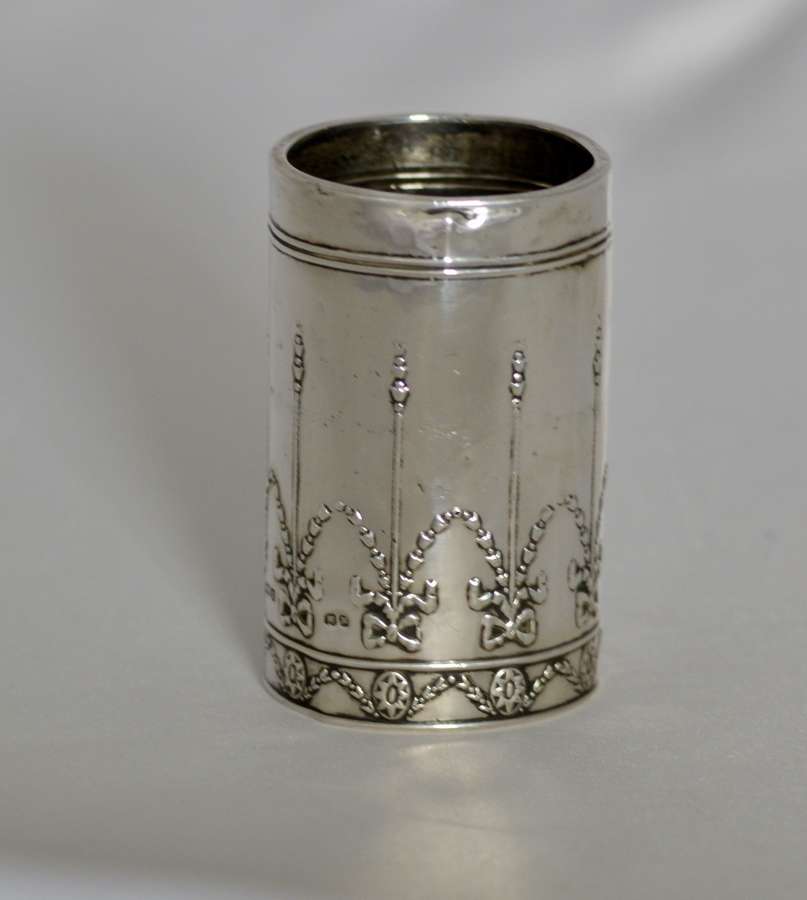 912 Art Nouveau Solid Silver Perfume holder Henry Matthews, Birmingham