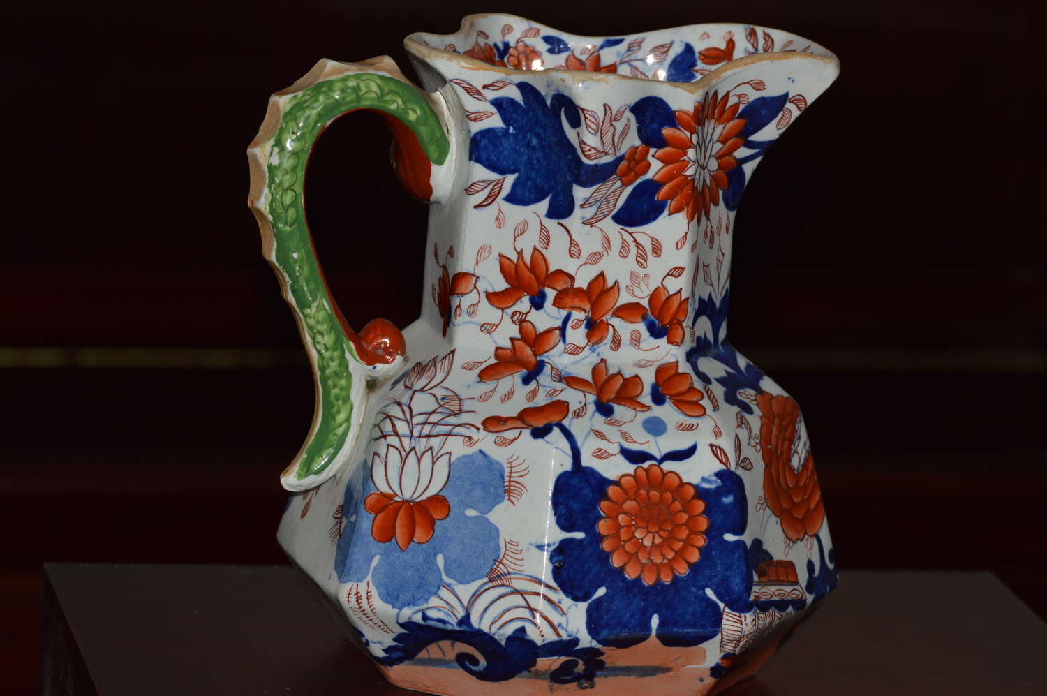 A substantial 19th Century Masons Ironstone Hydra Jug or Pitcher