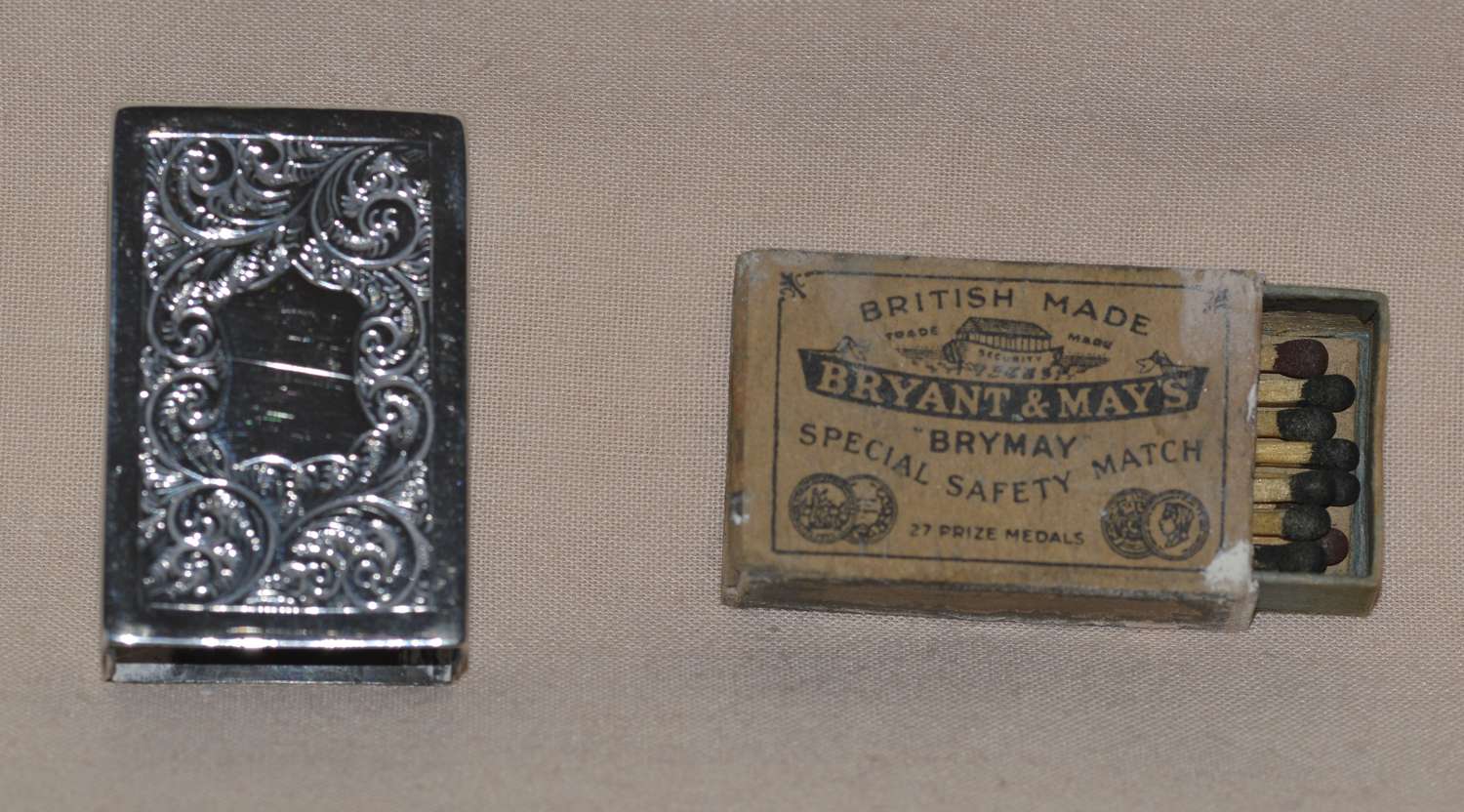1900 Silver Matchbox Holder by Deakin & Francis Ltd