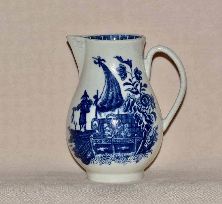 An 18th Century Worcester Porcelain “Fisherman & Cormorant” Patter