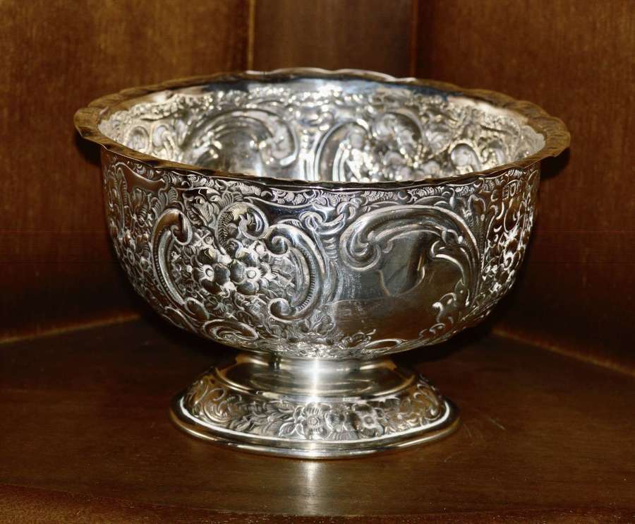 1901 Sterling Silver Bowl London's James Wakely, Frank Clark Wheeler