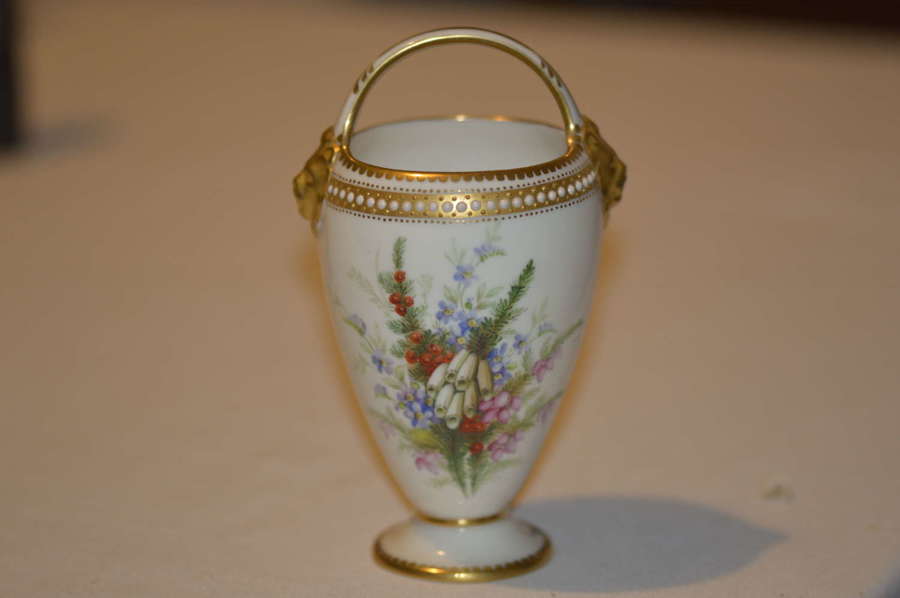 1885 Royal Worcester Porcelain Vase