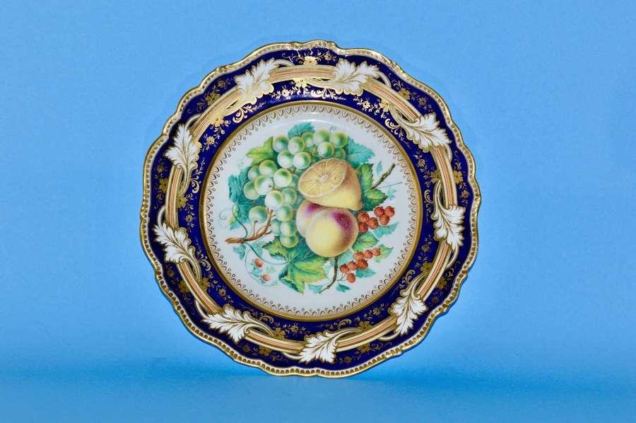 19th Century John Ridgway Porcelain Plate, C1850