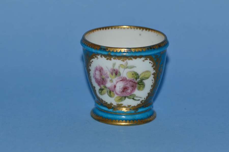 A rare Sevres 18th Century porcelain egg cup.