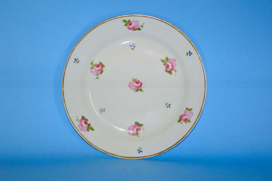 Early 19thC Swansea porcelain plate, possibly by William Billingsley